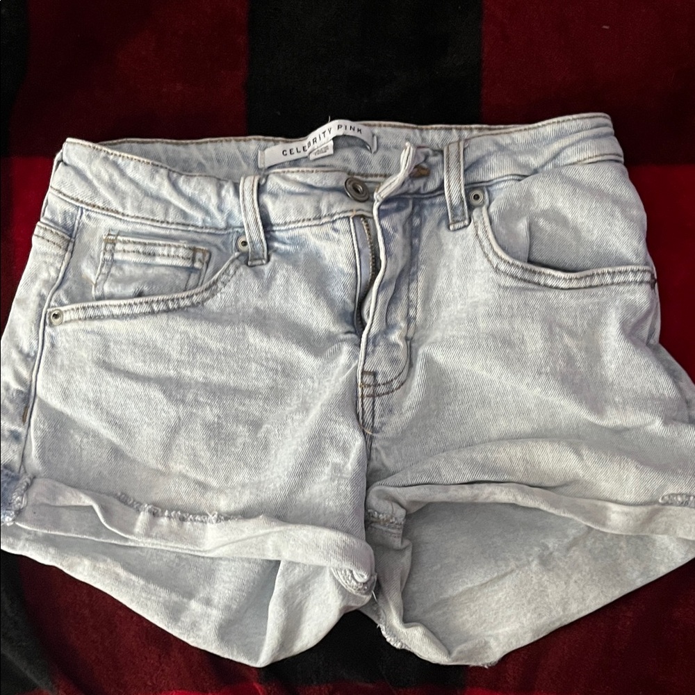 Celebrity Pink Women's Soft Blue Jean Shorts